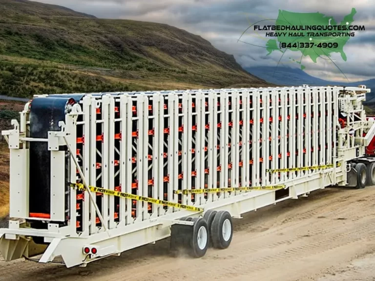 MOVING CONVEYORS ON A FLATBED TRAILER